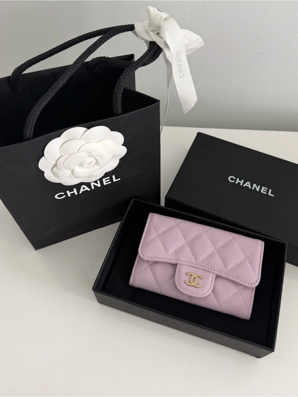 CHANEL Quilted Mini Wallet